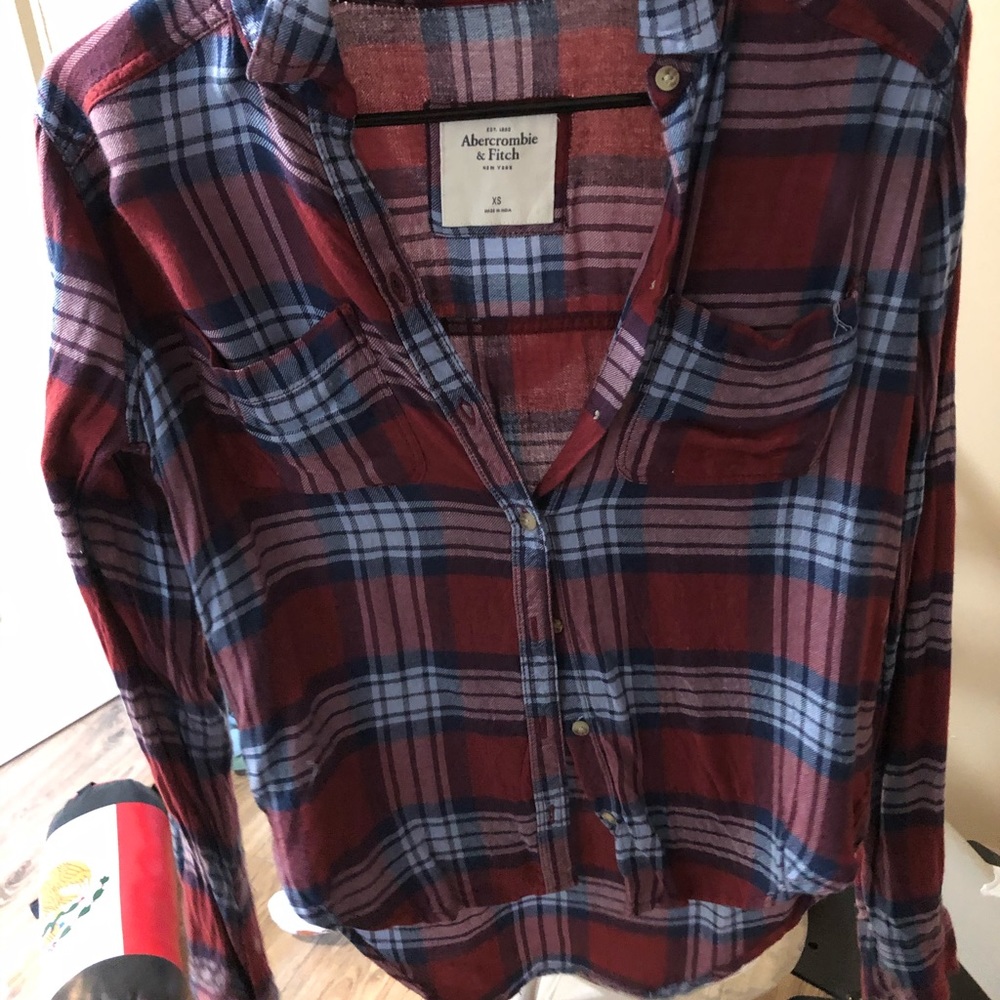 Burgundy flannel